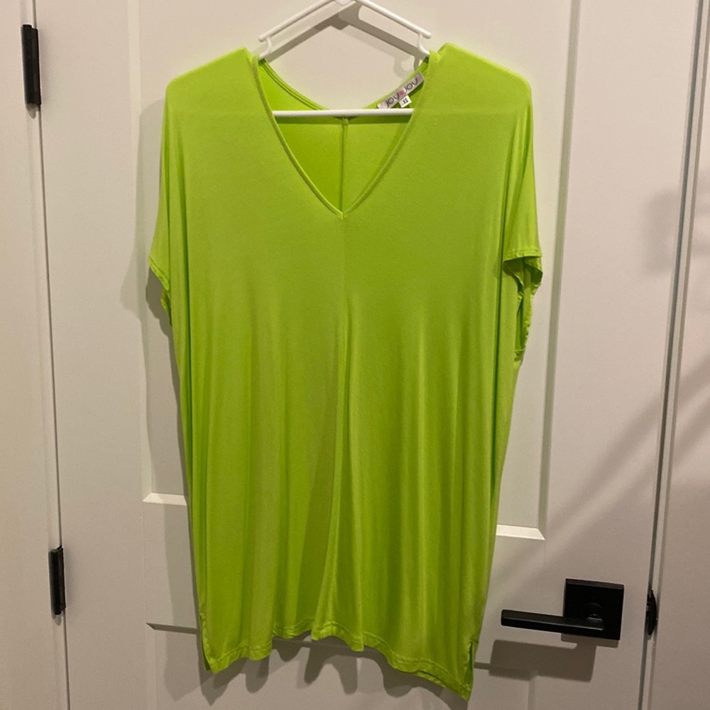 Lime green top